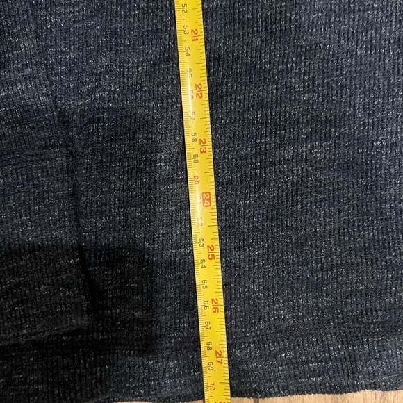 Ralph Lauren Polo Shirt Mens Large Blue Waffle Knit Long Sleeve Crew Pony - Picture 4 of 6